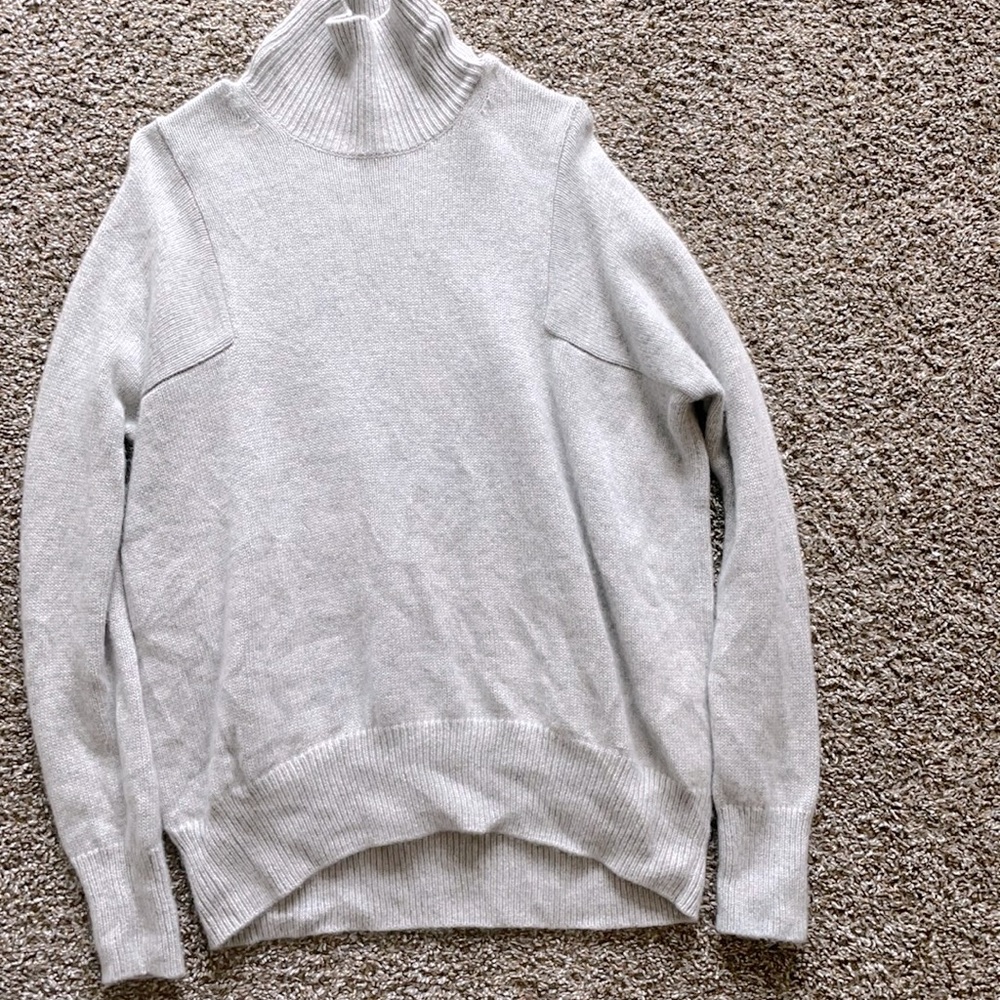 Athleta Mock Neck Cashmere Sweater